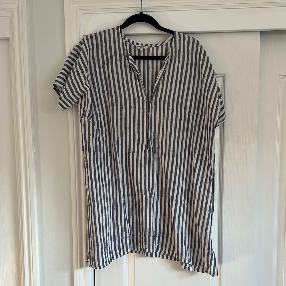 Emerson Fry linen beach swim cover up